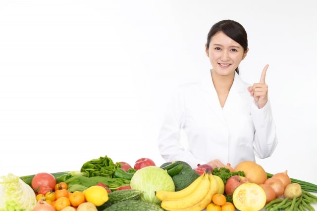 野菜と女性