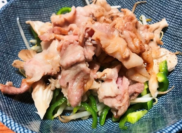 豚バラもやしのレンジ蒸し
