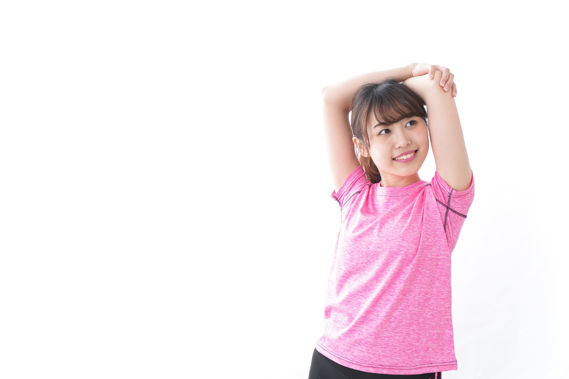 ストレッチする女性