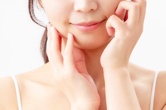 美肌の女性